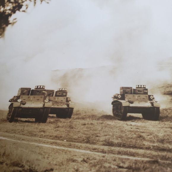 Military Tanks On The Move Pre World War 2 Era 9.75x7.5 Photograph - Picture 2 of 3
